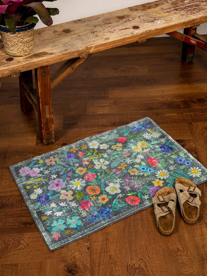 Chenille Rug|Wildflower 2' x 3'-view 1