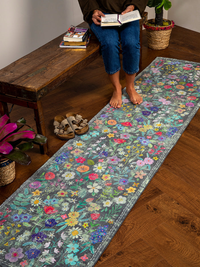 2' x 8' Runner Chenille Rug|Wildflower-view 1