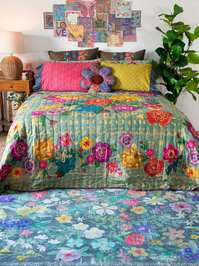 5' x 7' Chenille Rug|Wildflower-view 3