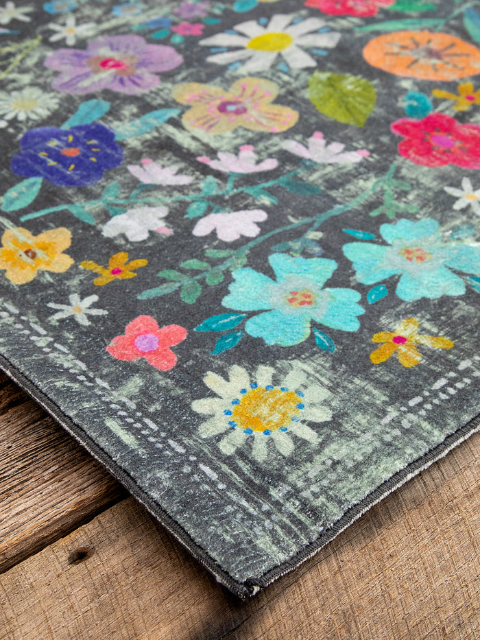 5' x 7' Chenille Rug|Wildflower-view 4