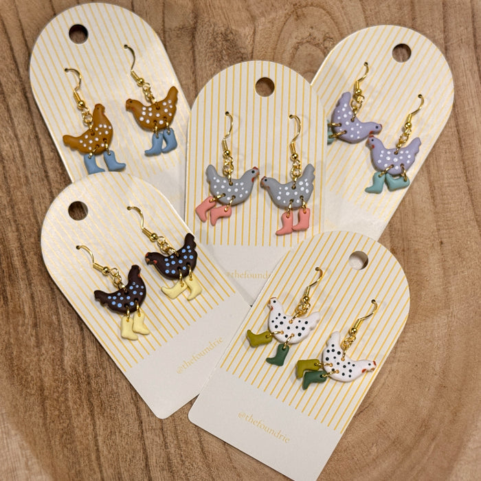 Chicken Earrings