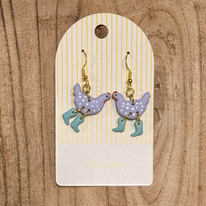 Chicken Earrings
