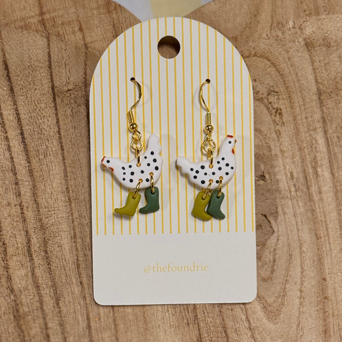Chicken Earrings