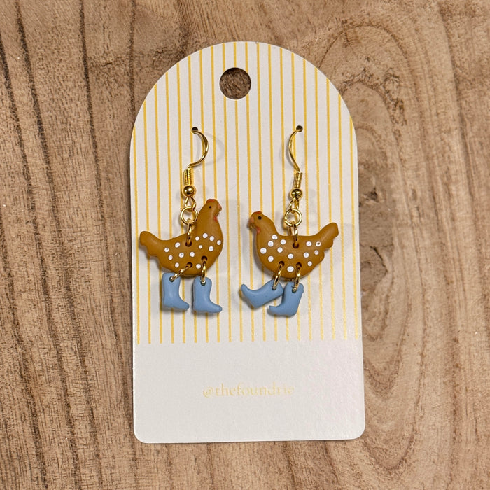 Chicken Earrings