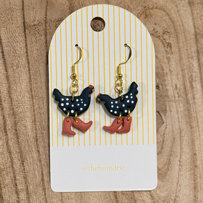 Chicken Earrings