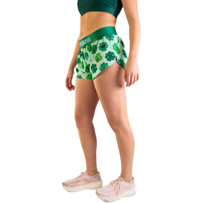 ChicknLegs Women's Clovers Split Shorts 1.5"