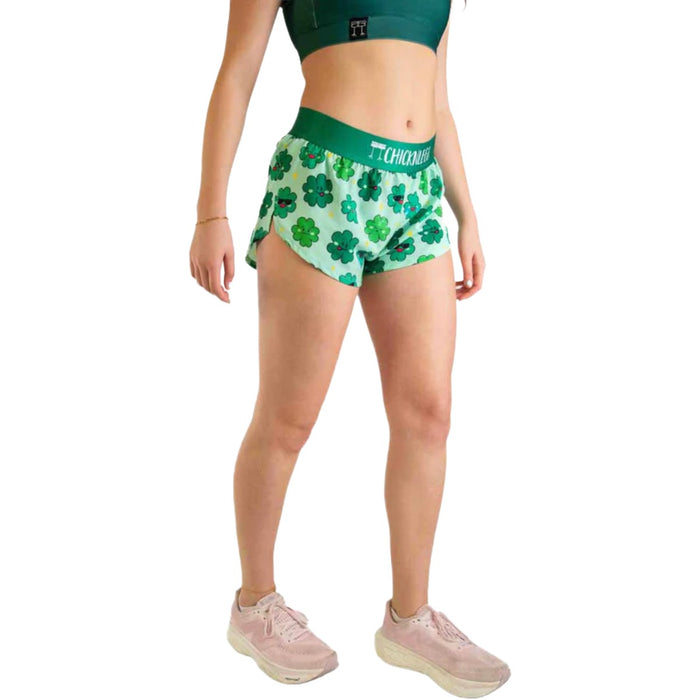 ChicknLegs Women's Clovers Split Shorts 1.5"