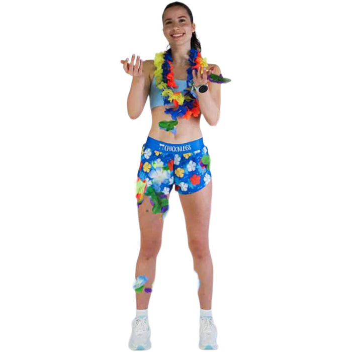 ChicknLegs Women's Hawaiian Split Shorts 1.5"