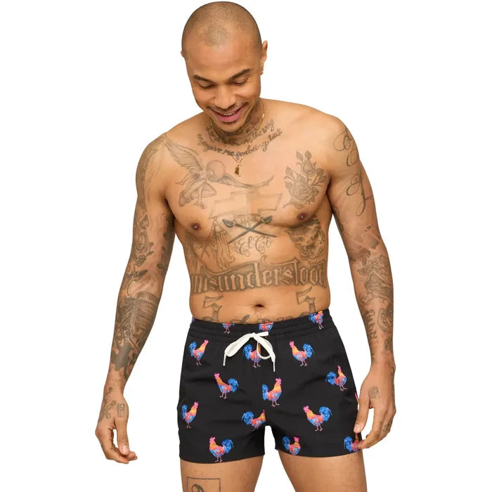Chubbies Men's Cockadoodle Doozies Lined Swim Trunks - 4" inseam