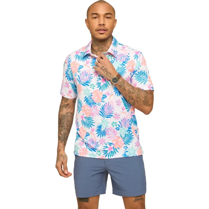 Chubbies Men's The Tropic Like It's HOT Polo