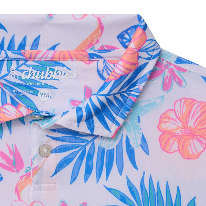 Chubbies Youth Tropics Like It's Hot Polo