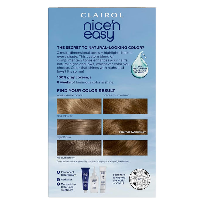 Clairol Nice’n Easy, 6G Light Golden Brown - 12 Pack