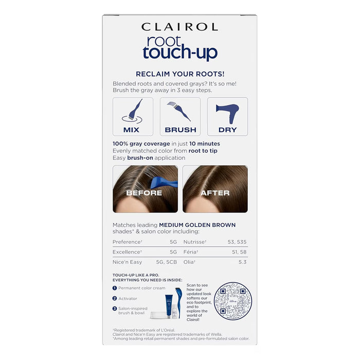 Clairol Root Touch-Up, 5G Medium Golden Brown - 12 Pack