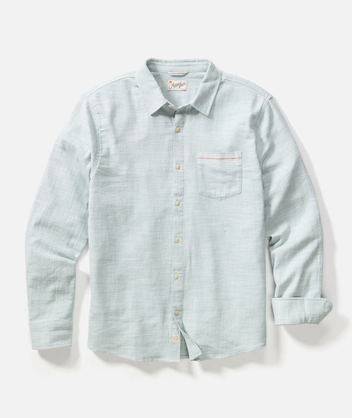 Classic Stretch Selvage Shirt Aqua