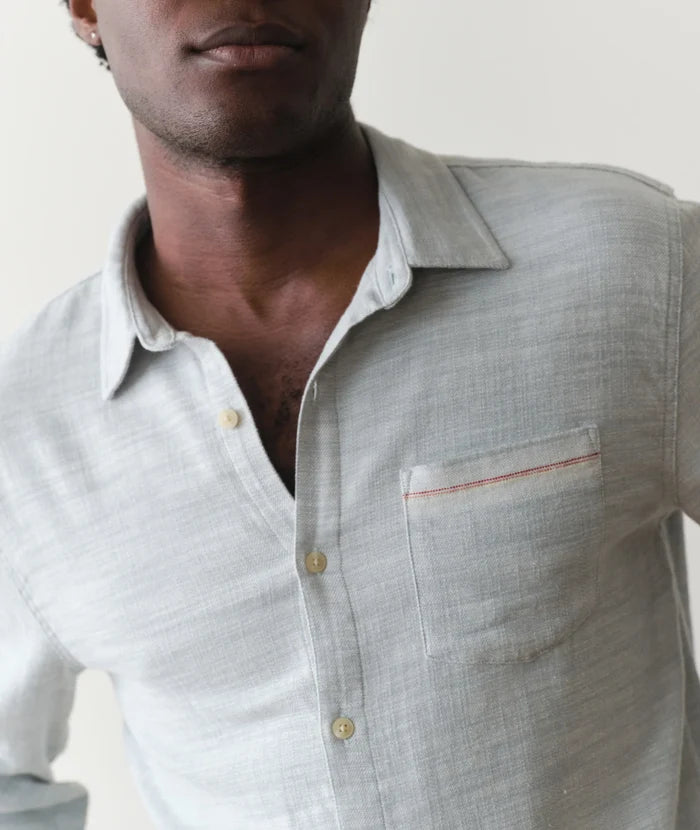 Classic Stretch Selvage Shirt Aqua