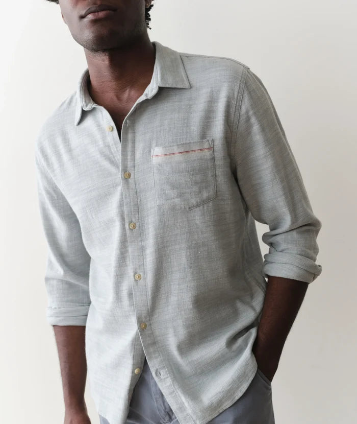 Classic Stretch Selvage Shirt Aqua