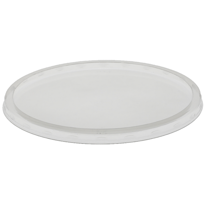 Clear Heavy Flat Lid for 7" PET Round Deli Tub