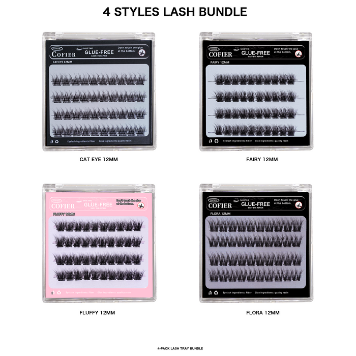 4 Styles Lash Bundle - 12MM
