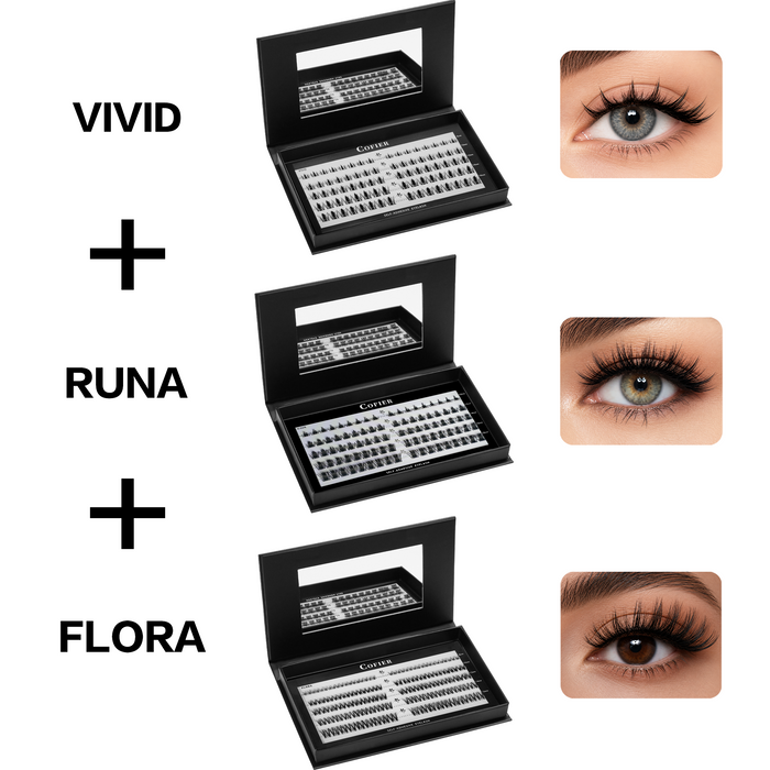 COFIER Glue-Free Lash Bundle Set