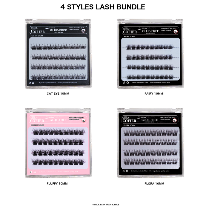 4 Styles Lash Bundle - 10MM