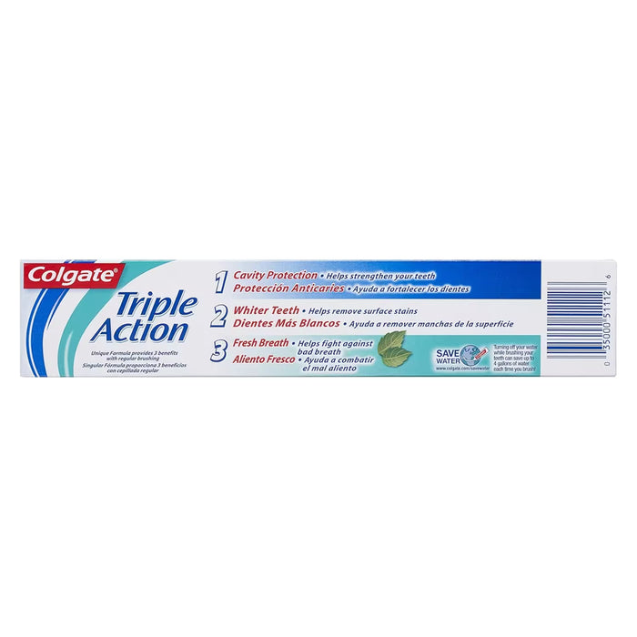 Colgate Triple Action Toothpaste, Original Mint - 6 oz - 24 Pack