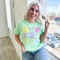 Colorful Bunnies And Bows Graphic Tee