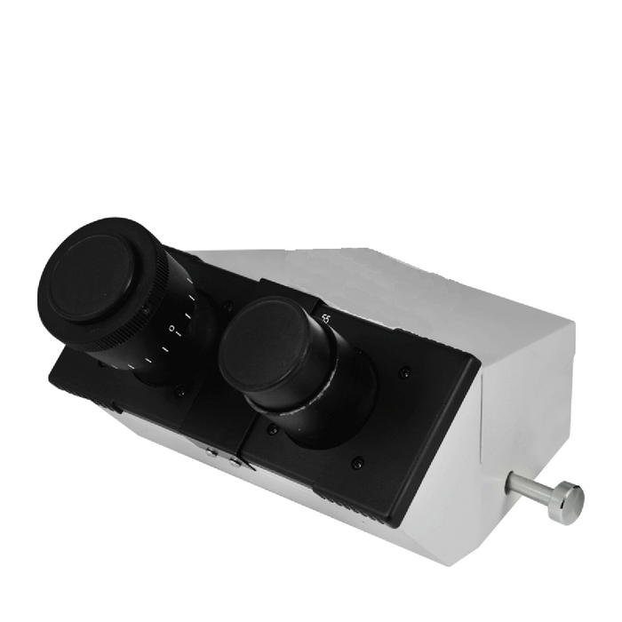 Compound Microscope Eyepiece Body Tube, Binocular, Finite, Eyetube Angle 45 Degrees,, SKU BM05041231, three quarter front view