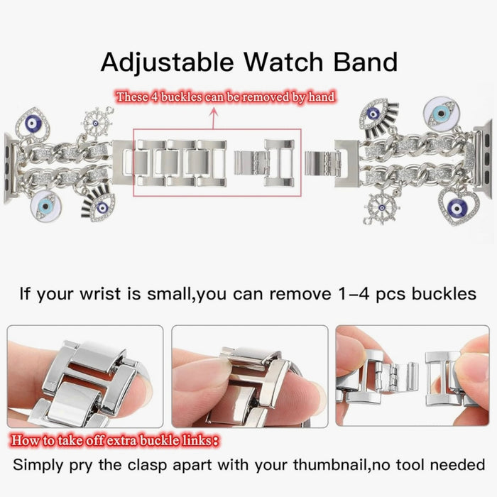 Cosmic Cutie Charm Steel Bracelet Band For Apple Watch