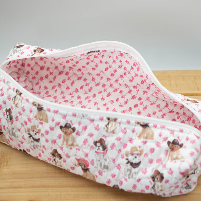 Cowboy Pups Quilted Hot Tool Bag