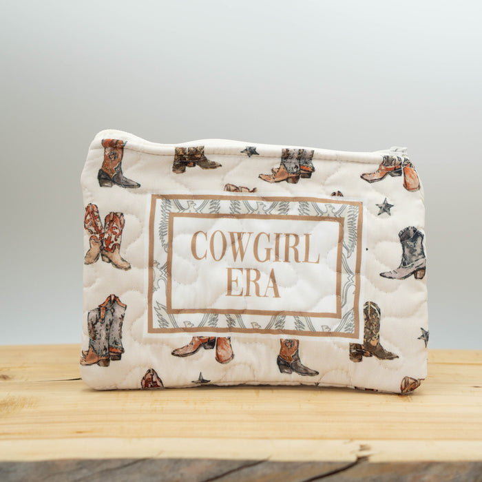 Cowgirl Era Quilted Zipper Bag