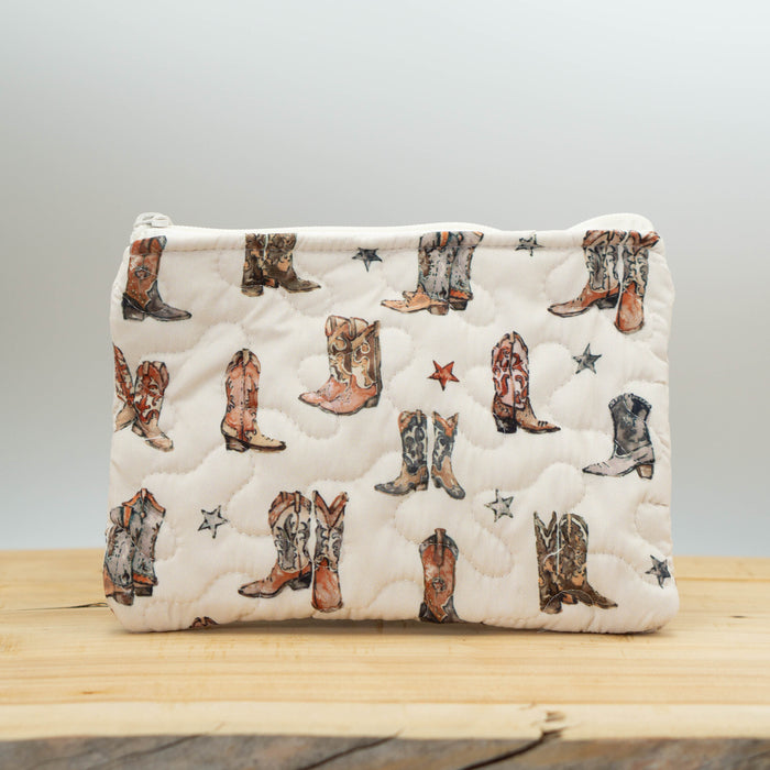 Cowgirl Era Quilted Zipper Bag