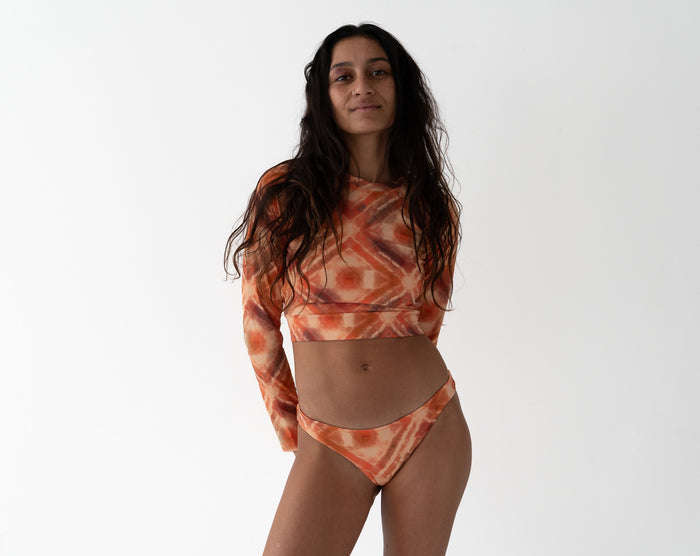 Cropped Rash Shirt Volcanic