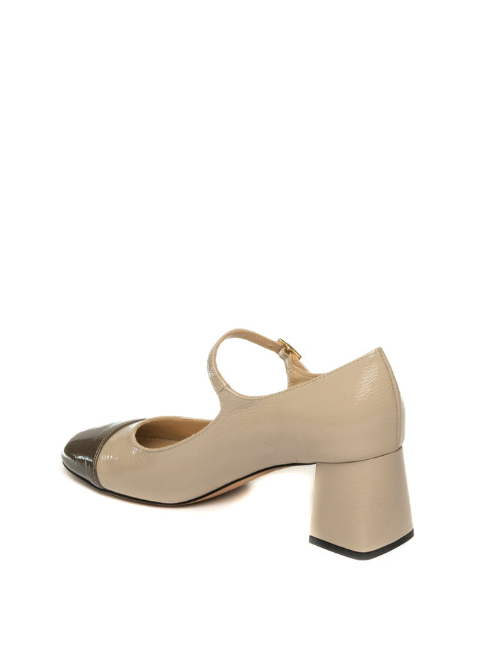 GIOIA DELL'ACQUA Décolleté Mary Jane naplak beige/taupe I2749 NAPLAK-STUCCO/TAUPE