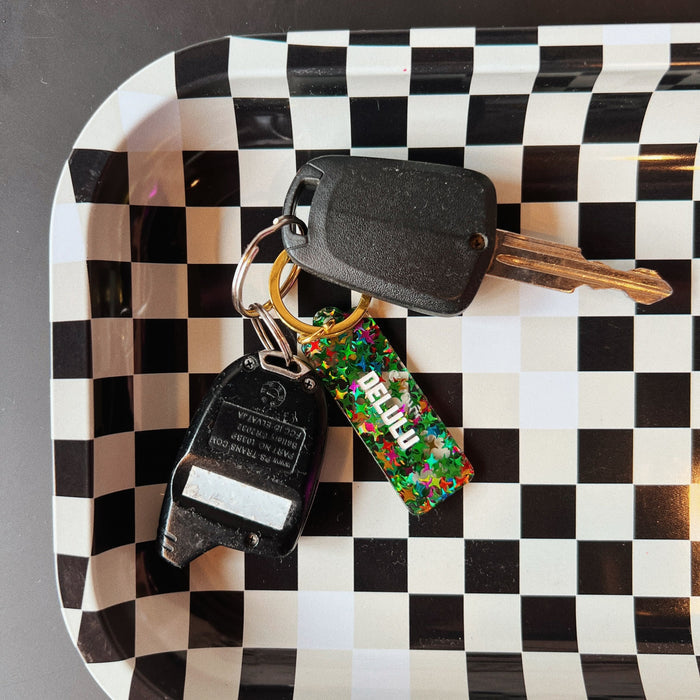 Delulu Rectangle Keytag