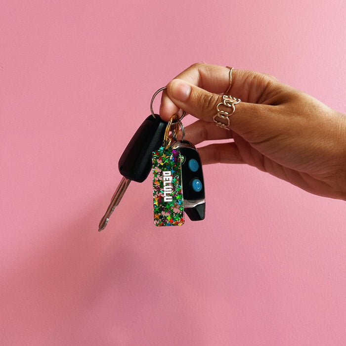 Delulu Rectangle Keytag