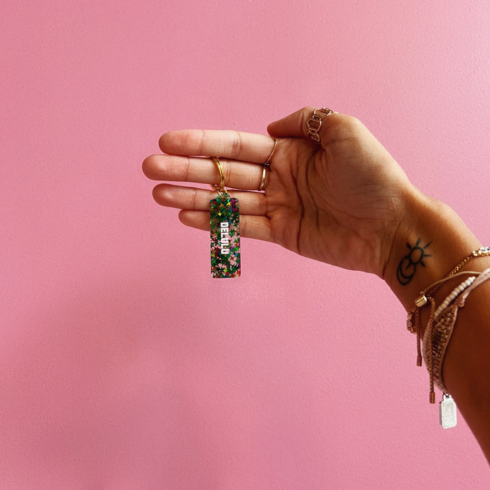 Delulu Rectangle Keytag