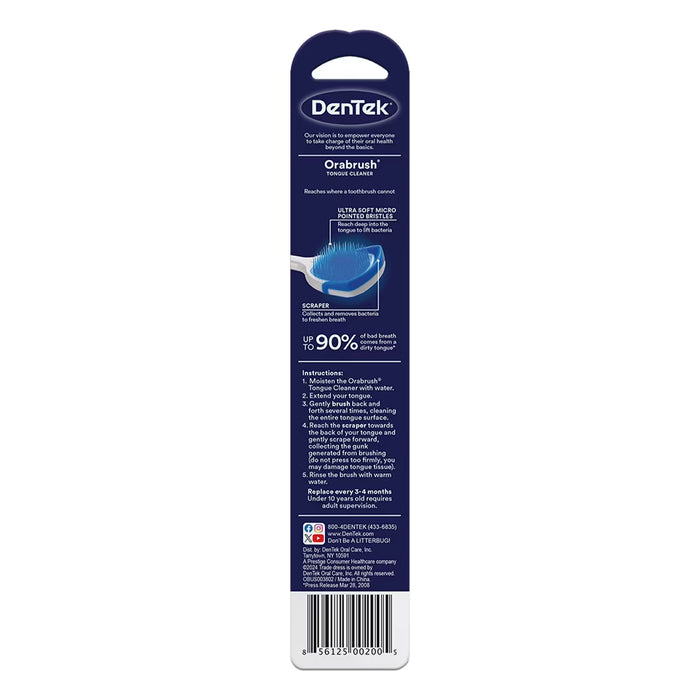 DenTek Orabrush Tongue Cleaner 1CT - 24 Pack