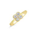 DISCONTINUED - Four Leaf Clover Stackable Ring | Little Sparkles