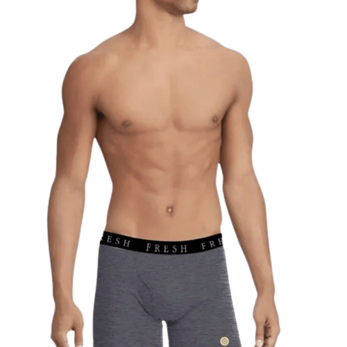 Discontinued - Three Pack of Luxury Boxer Briefs: Black, Grey & White | Fresh Helps
