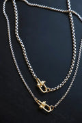 DISCONTINUED CN1544 Silver Necklace-Box Chain Nova Round