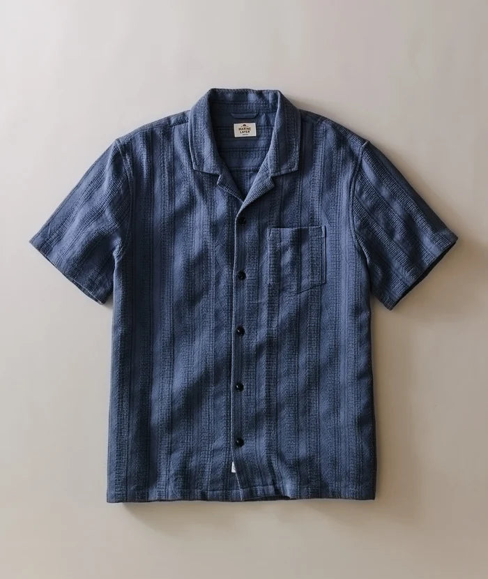 Dobby Resort Shirt Navy