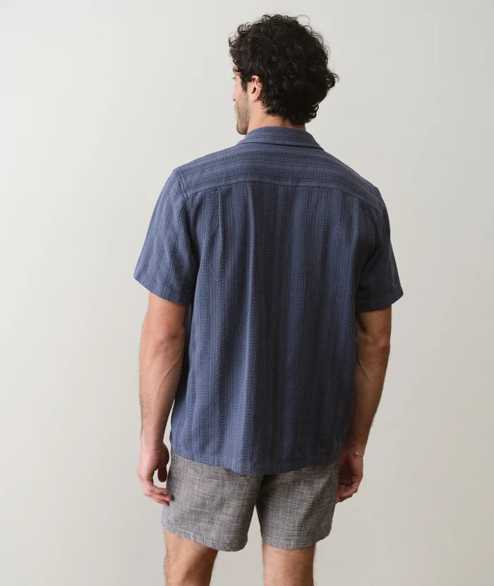 Dobby Resort Shirt Navy