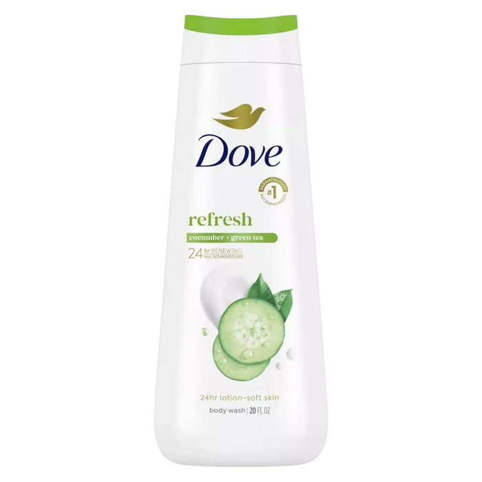 Dove - Body Wash Cucumber and Green Tea - 20 Oz - 4 Pack