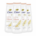 Dove - Soothing Care Body Wash with Calendula Infused Oils - 20 Oz - 4 Pack