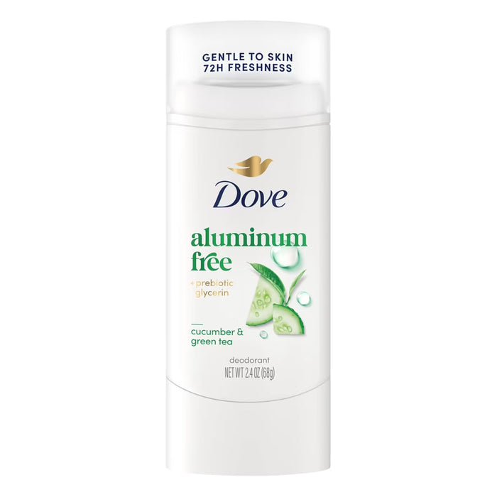 Dove 0% Aluminum Cucumber Green Tea Deodorant - 2.4 oz - 12 Pack