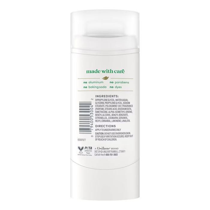 Dove 0% Aluminum Cucumber Green Tea Deodorant - 2.4 oz - 12 Pack