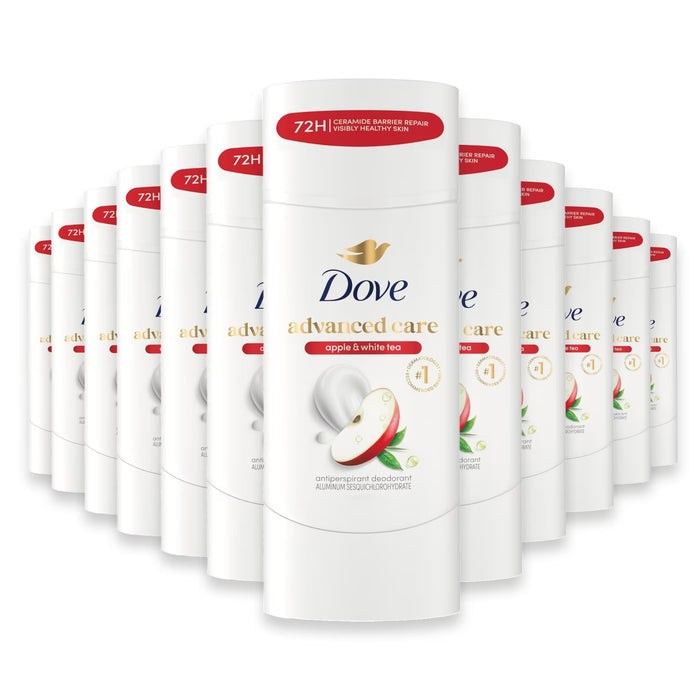 Dove Advanced Care Apple & White Tea Antiperspirant Deodorant Stick - 2.6 oz - 12 Pack
