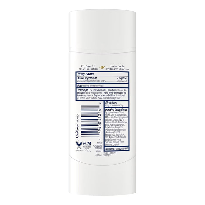 Dove Advanced Care Apple & White Tea Antiperspirant Deodorant Stick - 2.6 oz - 12 Pack