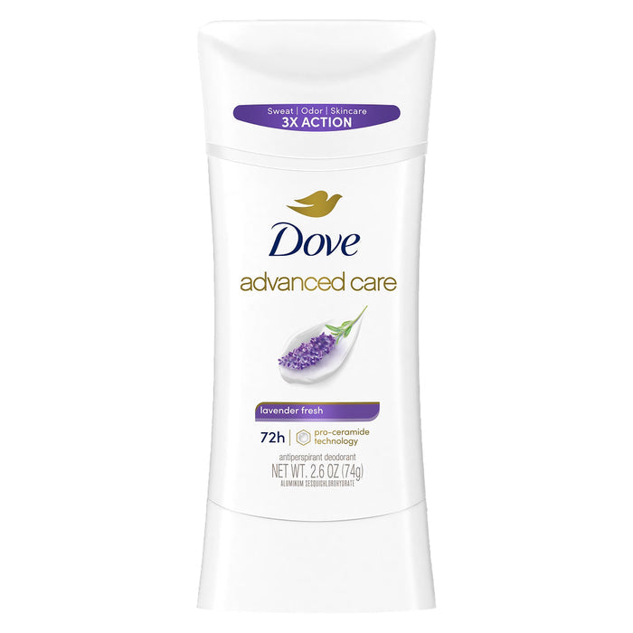 Dove Advanced Care Lavender Fresh Deodorant Stick - 2.6oz - 12 Pack