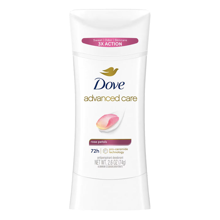 Dove Advanced Care Rose Petals Stick, 2.6 oz - 12 Pack